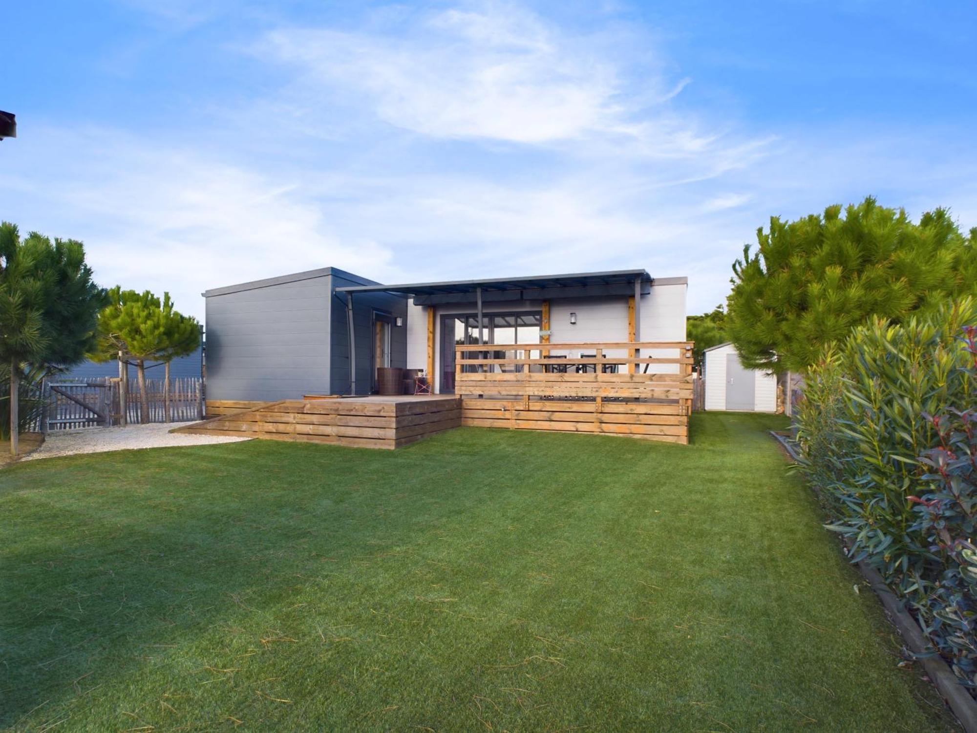 Beau Chalet Pour 4 Pers - Acces Piscine Chauffee Brétignolles-sur-Mer Eksteriør bilde